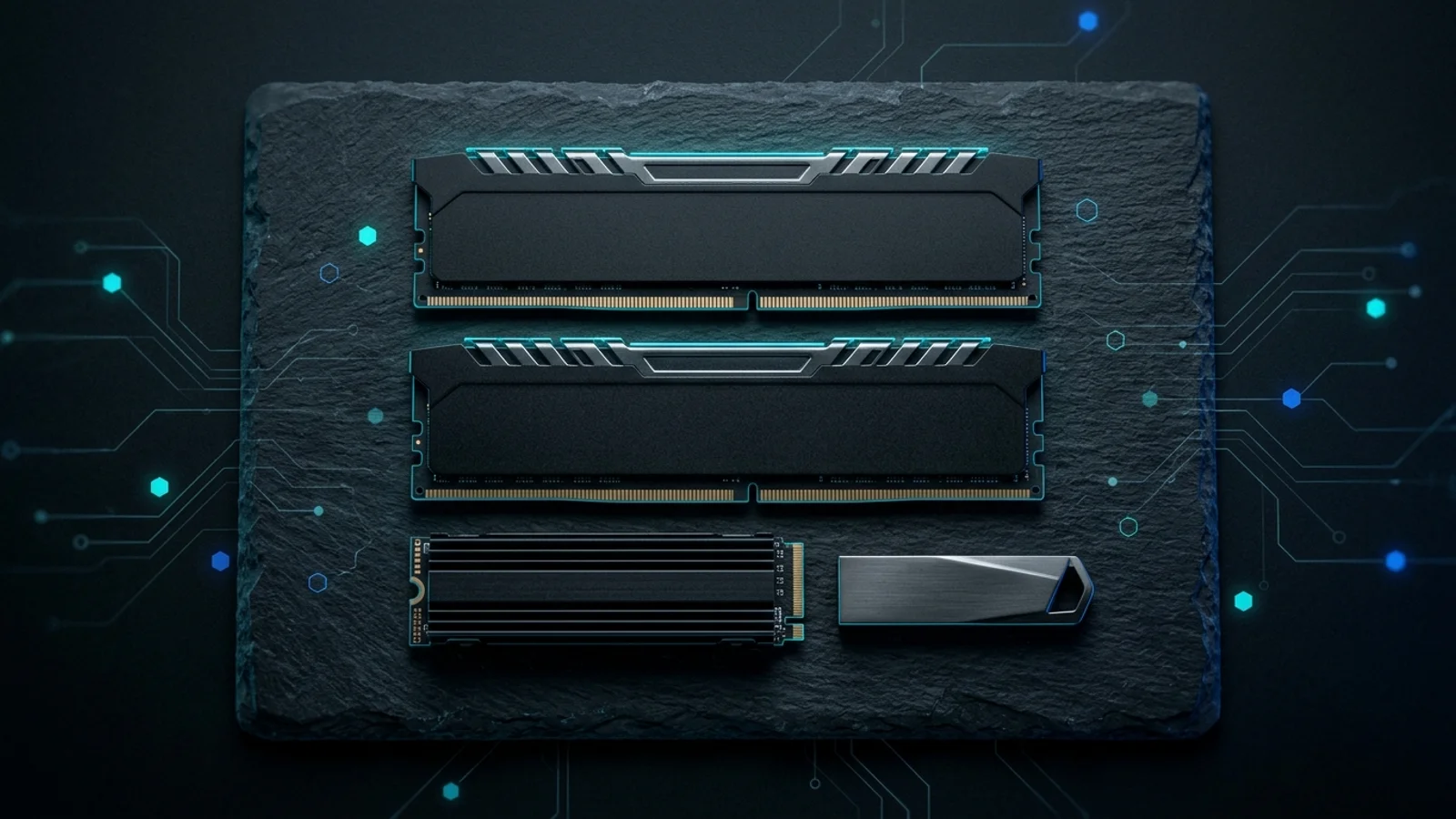 Representación conceptual de drivers RAM BIOS y hardware como posibles cambios previos a un pantallazo azul