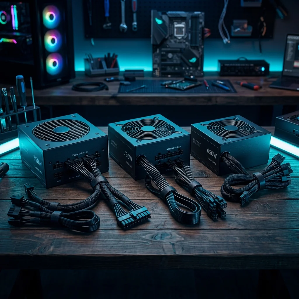 Fuente de poder modular, semi-modular o fija: cuál conviene para tu PC