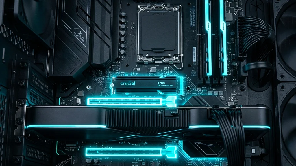 PCIe 5.0 en 2026: cuándo realmente importa para GPU, SSD y motherboard