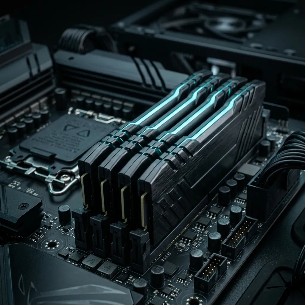 Memoria DDR5 durante diagnóstico de congelamientos e inestabilidad del sistema