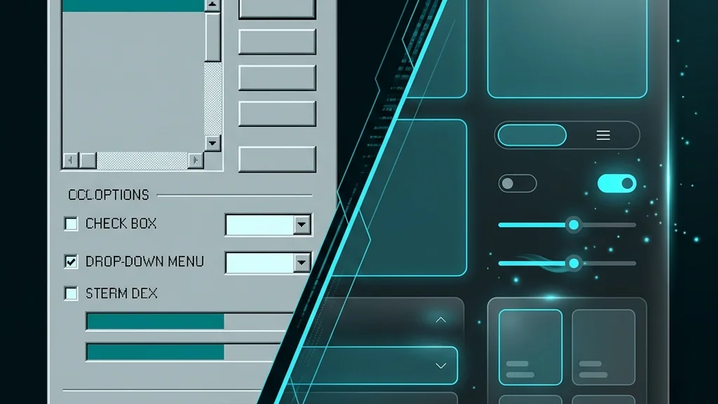 Comparación conceptual entre interfaz antigua y moderna dentro del Explorador de archivos de Windows 11